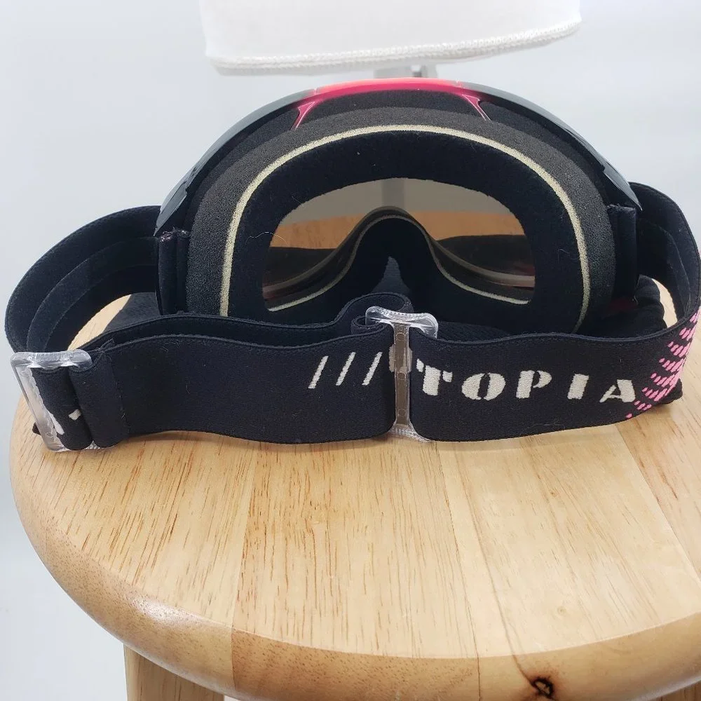 UTOPIA Slayer Ladies Black & Pink Ski Snowboard Goggles - Picture 3 of 8